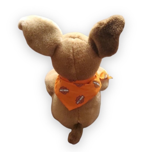 Build-A-Bear Workshop Retired Brown Sugar Tan Pup With Harley Davidson Bandana - Picture 2 of 3